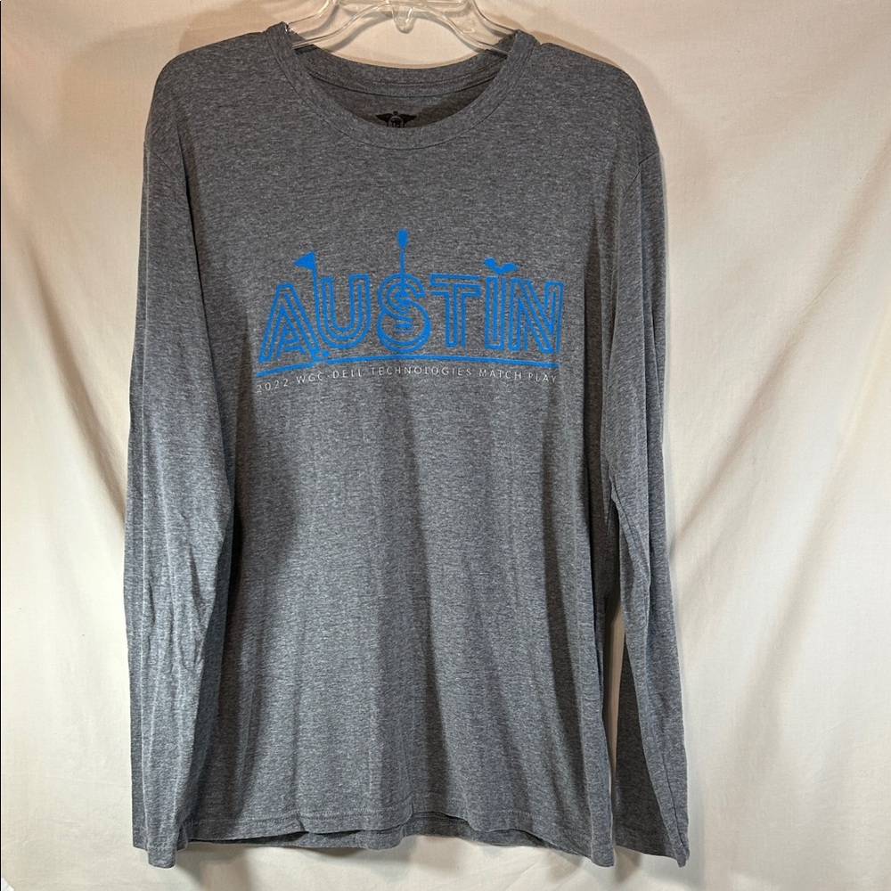 Imperial Men’s Gray Long Sleeve Shirt with Blue Print Austin